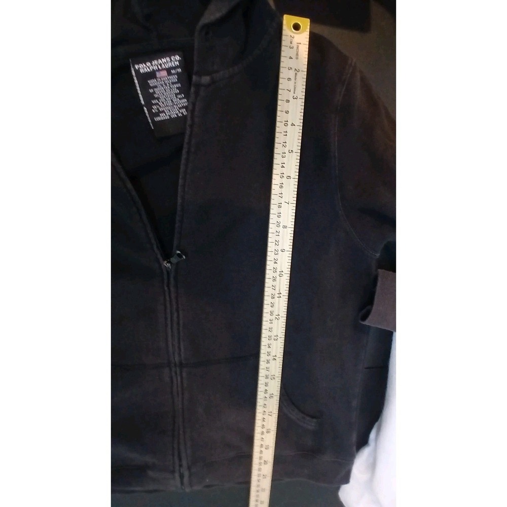 Polo Jeans Co Ralph Lauren‎ Hoodie Jacket Black Zip Up Pocket Hoodie Small Flaw - Picture 6 of 9